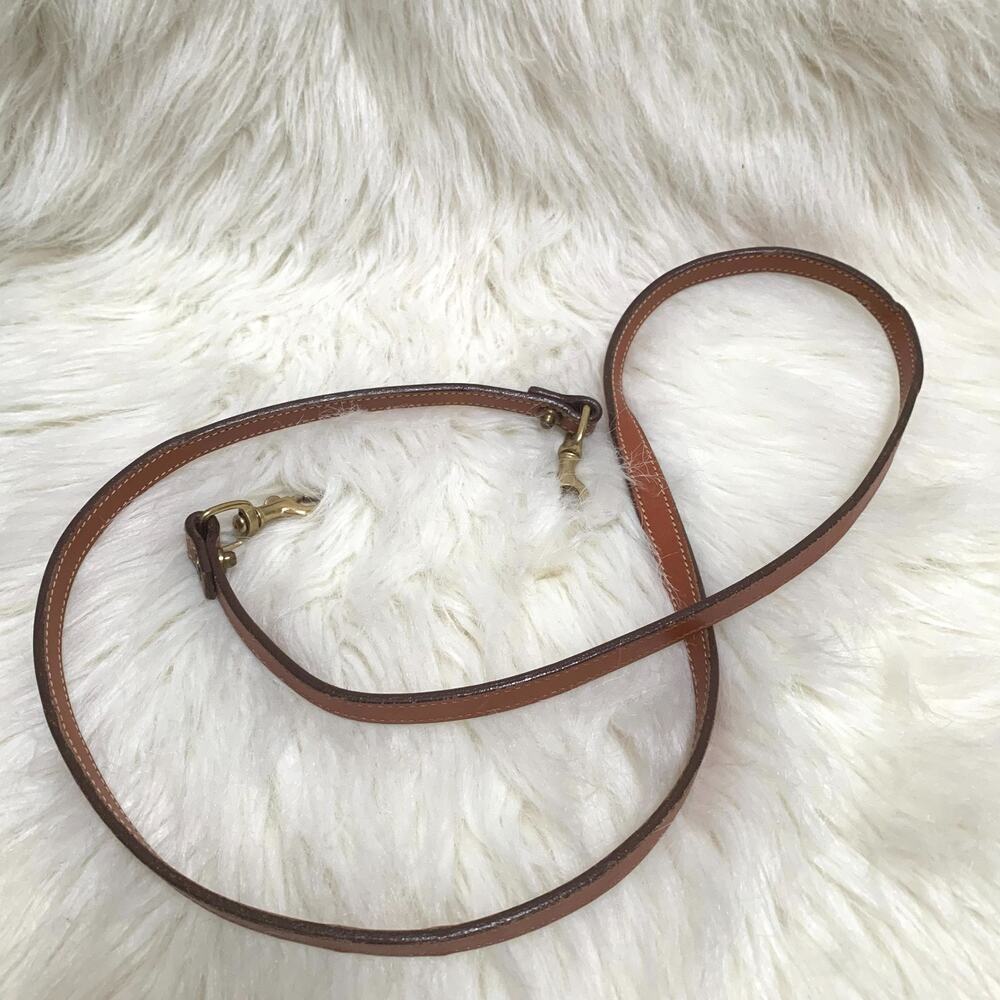British Tan Leather Vintage DOONEY and BOURKE Replacement Crossbody Strap S25